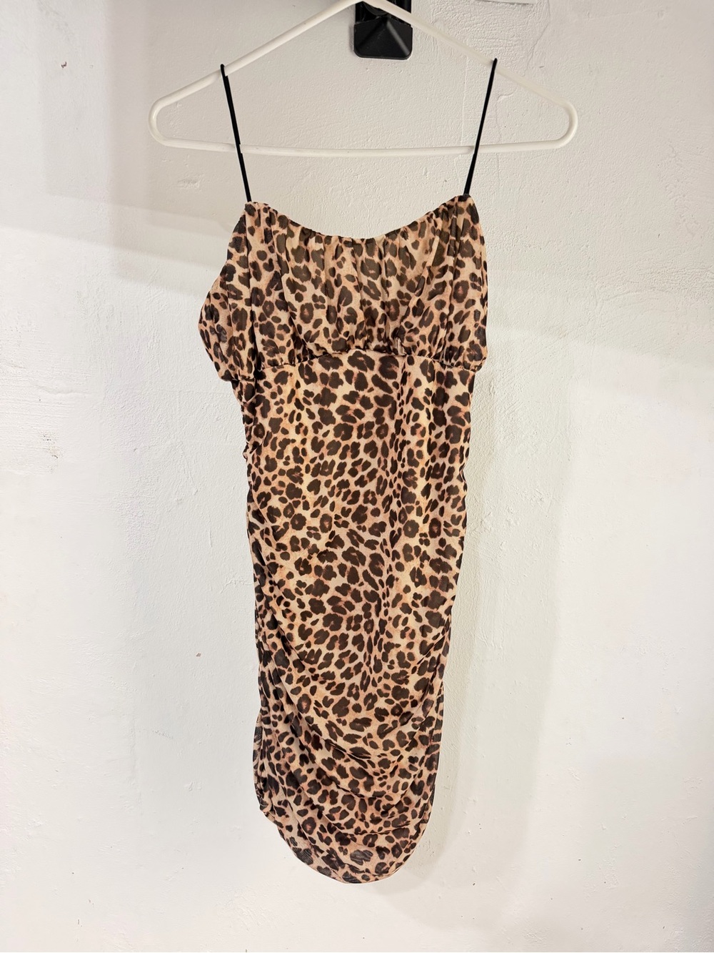 Charlotte Russe Leopard Print Midi Slip Dress - Brown/Cream